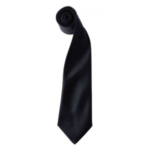 Colours szat�n nyakkend�, Black