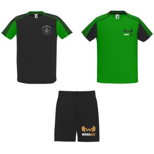 Juve uniszex sport szett, fern green, solid black (T-shirt, pl, kevertszlas, mszlas)