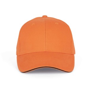 Kup Orlando 6 paneles sapka, Orange Zest/Dark Gre