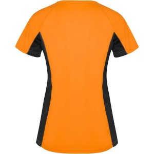 Shanghai rvid ujj ni sportpl, fluor orange, solid black (T-shirt, pl, kevertszlas, mszlas)